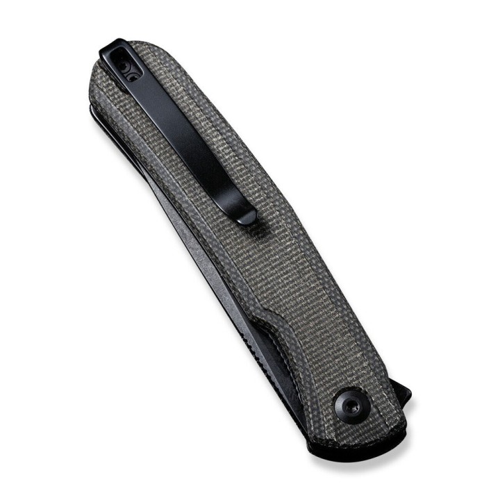 Couteau Sencut Scitus Green Micarta Lame Acier D2 IKBS Linerlock Clip S210423 - Livraison Gratuite