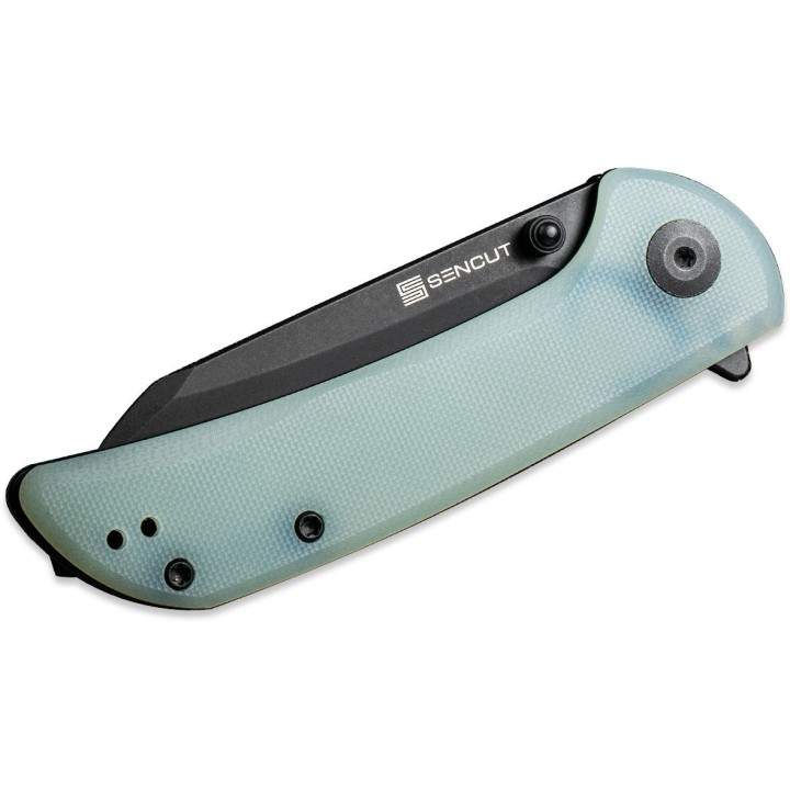 Couteau Sencut Fritch Jade Lame Acier 9Cr18MoV Manche G10 IKBS Linerlock Clip S220142 - Livraison Gratuite