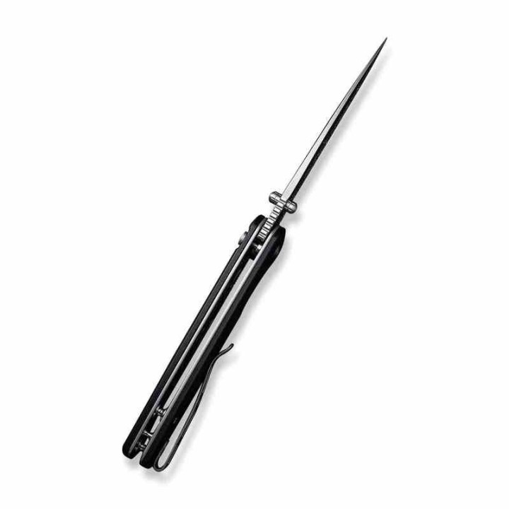 Couteau SENCUT Sachse Black Button Lock Manche G10 Lame Acier 9Cr18MoV IKBS Clip S210075 - Livraison Gratuite