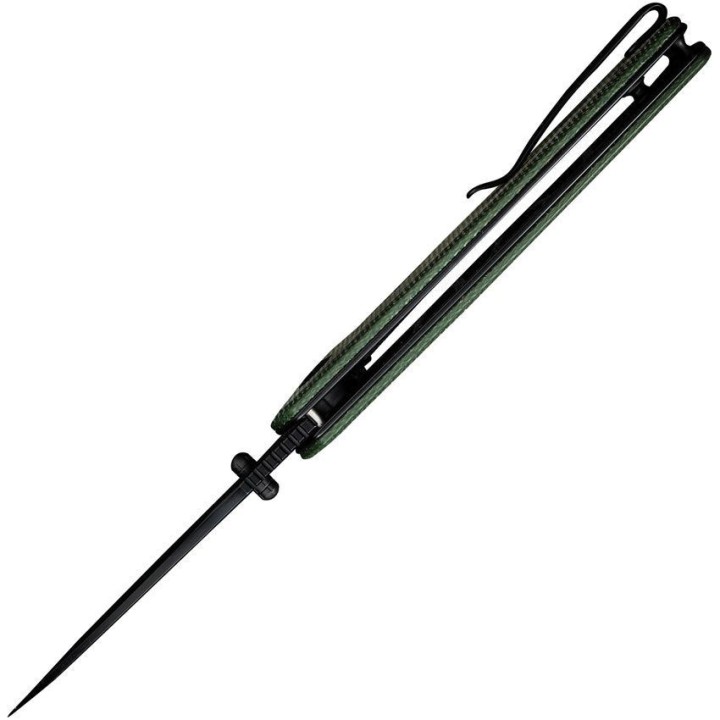 Couteau SENCUT Slashkin Green Manche Micarta Lame Acier D2 IKBS Linerlock Clip S200663 - Livraison Gratuite