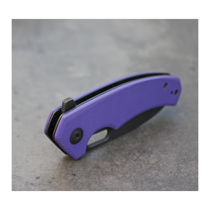 Couteau SENCUT Acumen Purple Manche G10 Lame Black Acier 9Cr18MoV IKBS Linerlock Clip SA06D - Livraison Gratuite