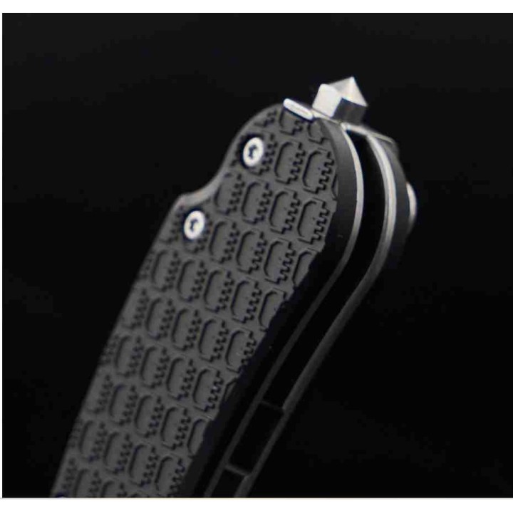 Couteau Daggerr Knives Resident Black Manche FRN Lame Acier 8Cr14MoV Linerlock Clip DGRRSFBKSW - Livraison Gratuite