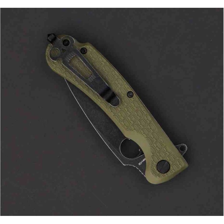 Couteau Daggerr Knives Resident Olive Manche FRN Lame Acier 8Cr14MoV Linerlock Clip DGRRSFOLBW - Livraison Gratuite