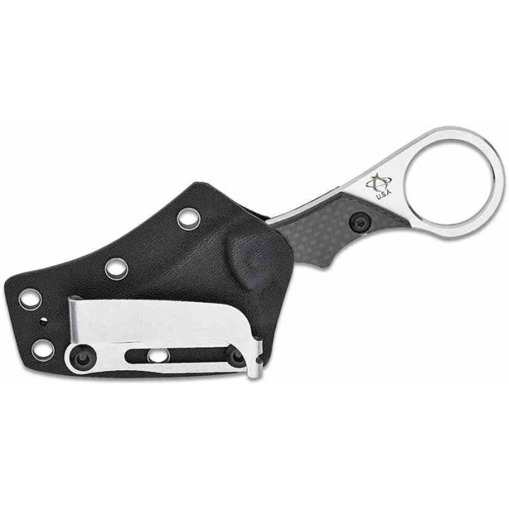 Couteau Mantis Sabot II Karambit Lame Acier M390 Manche Black Carbon Fiber Etui Kydex MAN8325 - Livraison Gratuite