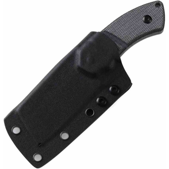 Couteau Kansept Korvid S Lame Acier 14C28N Black Cleaver Manche Micarta Etui Kydex KG2030A1 - Livraison Gratuite