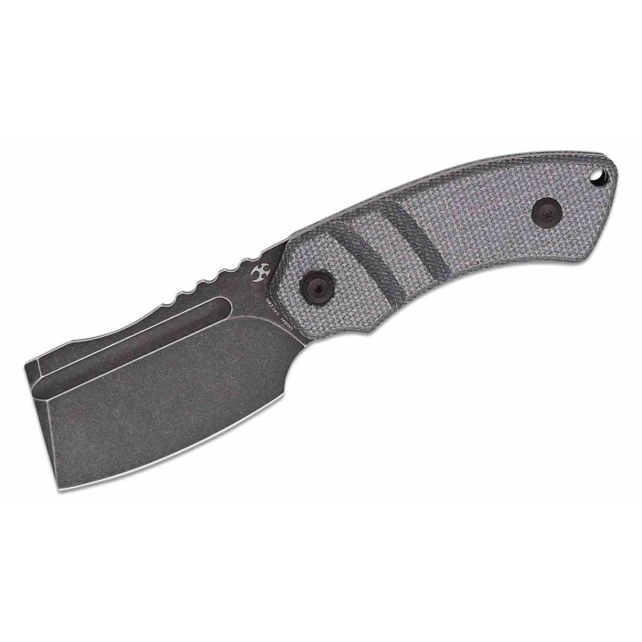 Couteau Kansept Korvid S Lame Acier 14C28N Black Cleaver Manche Micarta Etui Kydex KG2030A1 - Livraison Gratuite