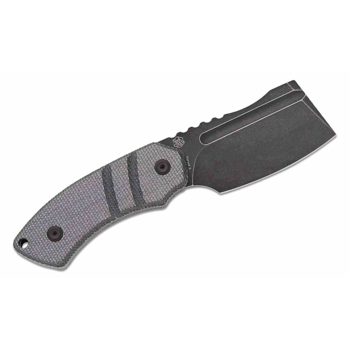 Couteau Kansept Korvid S Lame Acier 14C28N Black Cleaver Manche Micarta Etui Kydex KG2030A1 - Livraison Gratuite