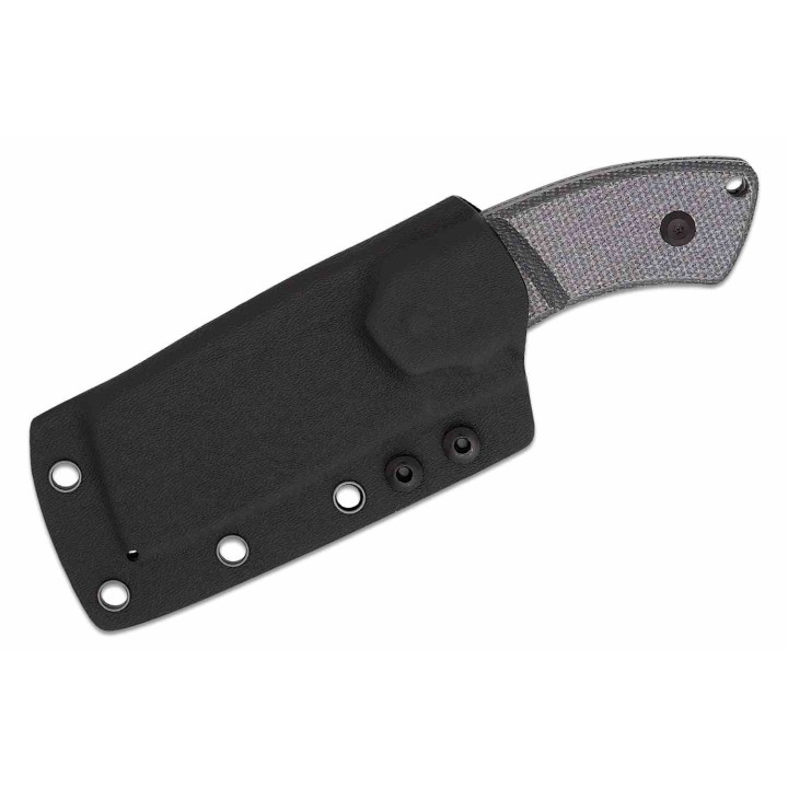 Couteau Kansept Korvid S Lame Acier 14C28N Black Cleaver Manche Micarta Etui Kydex KG2030A1 - Livraison Gratuite