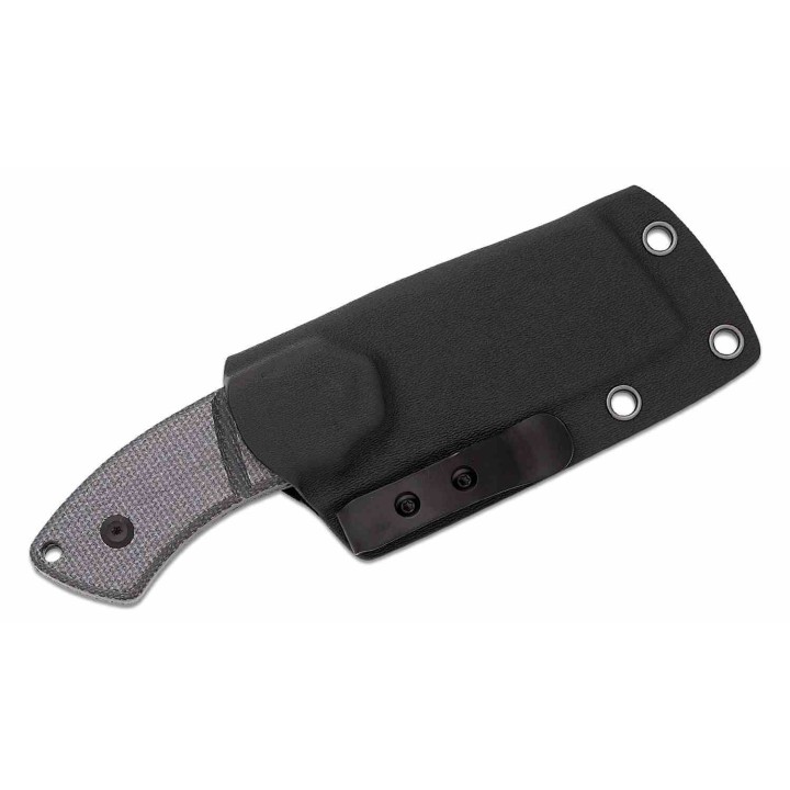 Couteau Kansept Korvid S Lame Acier 14C28N Black Cleaver Manche Micarta Etui Kydex KG2030A1 - Livraison Gratuite