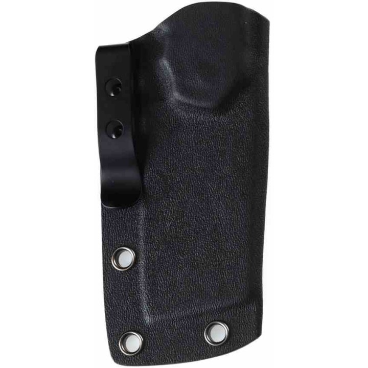 Couteau Kansept Korvid S Lame Acier 14C28N Black Cleaver Manche Brown Micarta Etui Kydex KG2030A4 - Livraison Gratuite