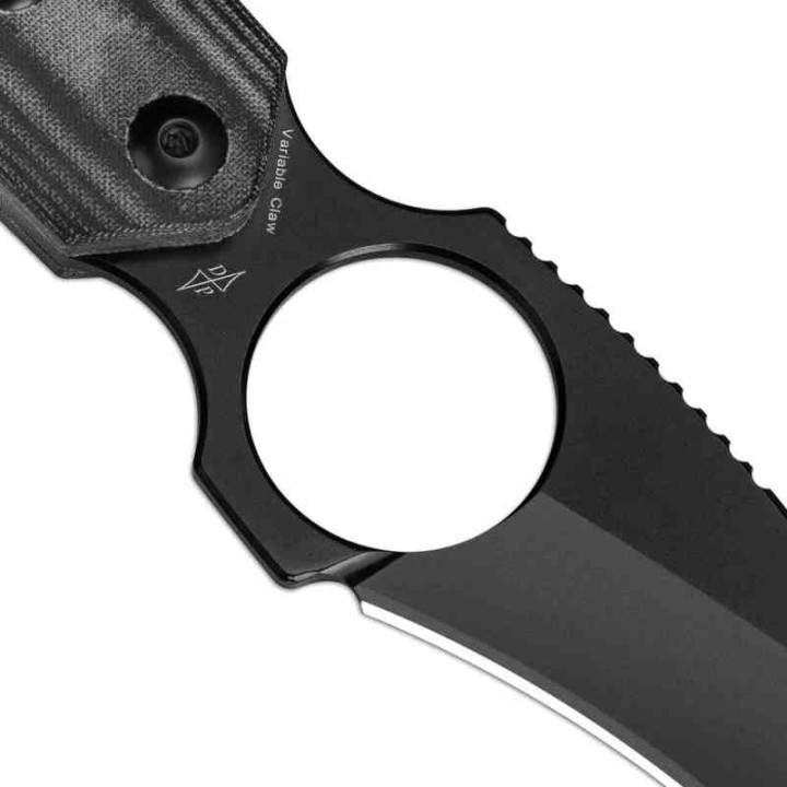 Couteau de Cou Kizer Variable Claw Lame Acier 154CM Manche Micarta Etui Kydex KI1056C1 - Livraison Gratuite