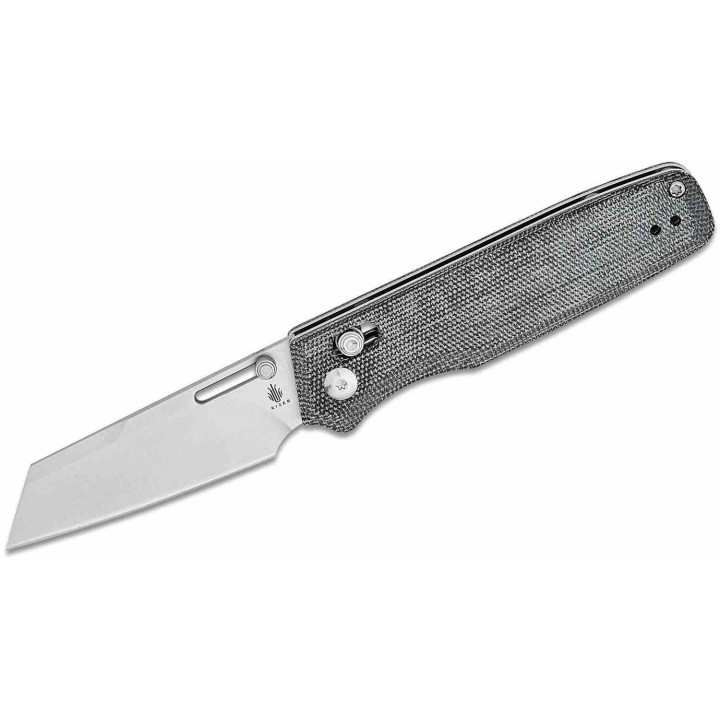 Couteau Kizer Task Clutch Lock Lame Acier 154CM SW Reverse Tanto Manche Micarta Handles IKBS Clip KIV3641C1 - Livraison Gratuite