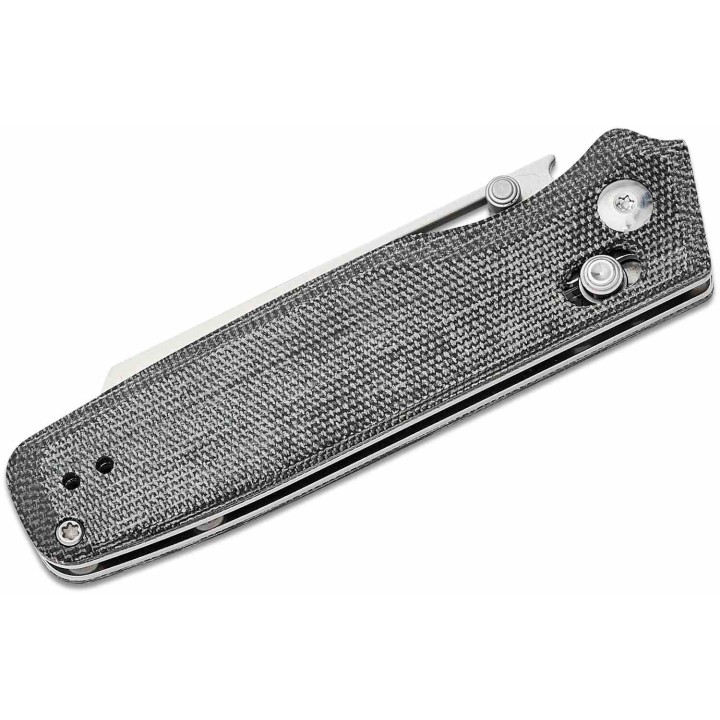 Couteau Kizer Task Clutch Lock Lame Acier 154CM SW Reverse Tanto Manche Micarta Handles IKBS Clip KIV3641C1 - Livraison Gratuite