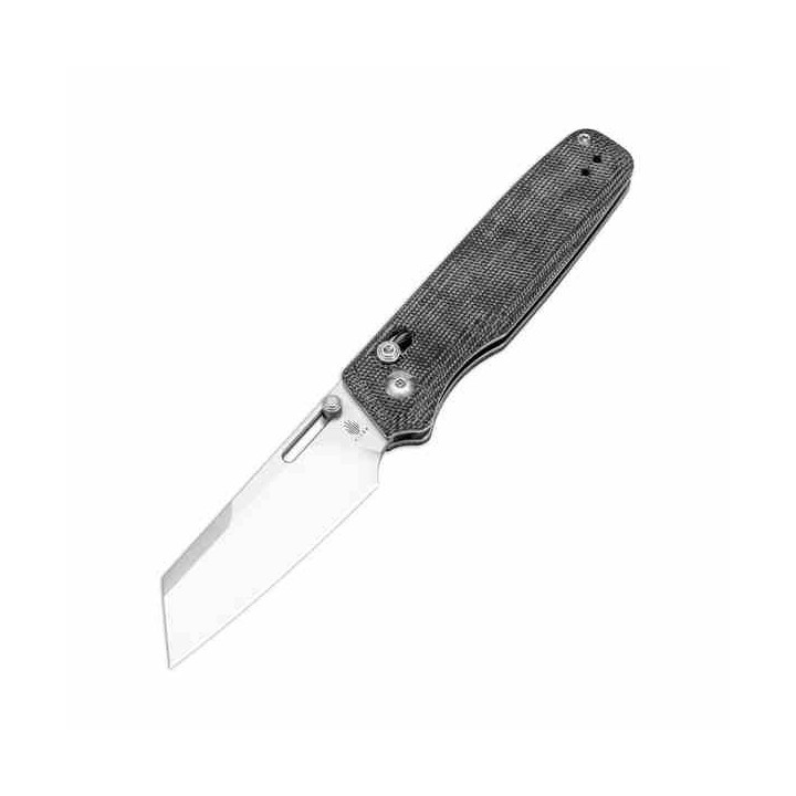 Couteau Kizer Task Clutch Lock Lame Acier 154CM SW Reverse Tanto Manche Micarta Handles IKBS Clip KIV3641C1 - Livraison Gratuite