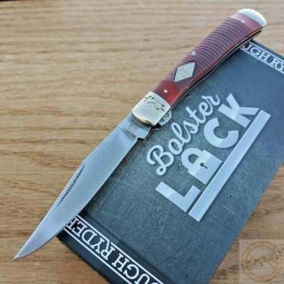 Couteau Rough Ryder Trapper Bolster Lock Manche Os Lame Acier 440 Clip Point RR1960 - Livraison Gratuite