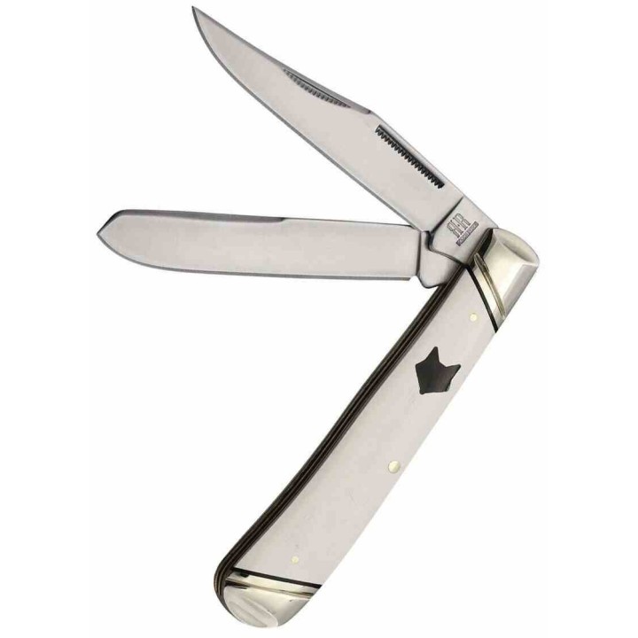 Couteau Rough Ryder Arctic Fox Trapper Manche Micarta Lame Acier 440 Slip Joint RR2542 - Livraison Gratuite