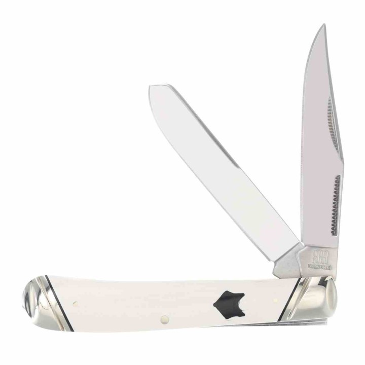Couteau Rough Ryder Arctic Fox Trapper Manche Micarta Lame Acier 440 Slip Joint RR2542 - Livraison Gratuite