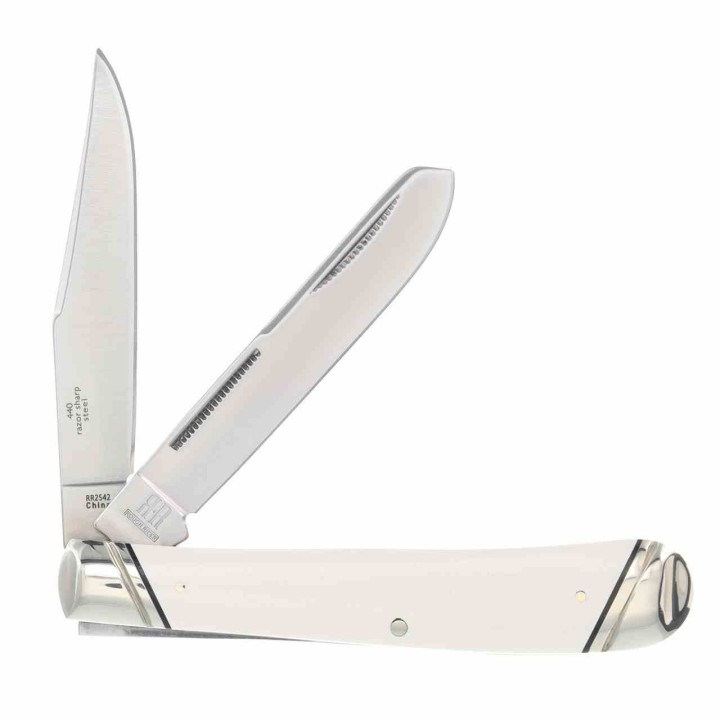 Couteau Rough Ryder Arctic Fox Trapper Manche Micarta Lame Acier 440 Slip Joint RR2542 - Livraison Gratuite