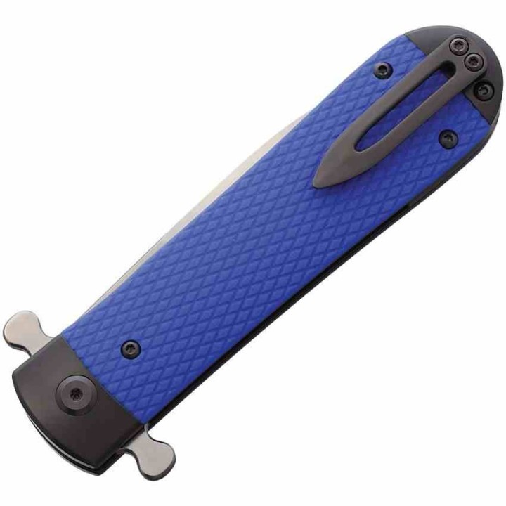 Couteau Ganzo Adimanti Samson Blue Lame Acier D2 Manche G10 Linerlock Clip GASAMSONBL - Livraison Gratuite
