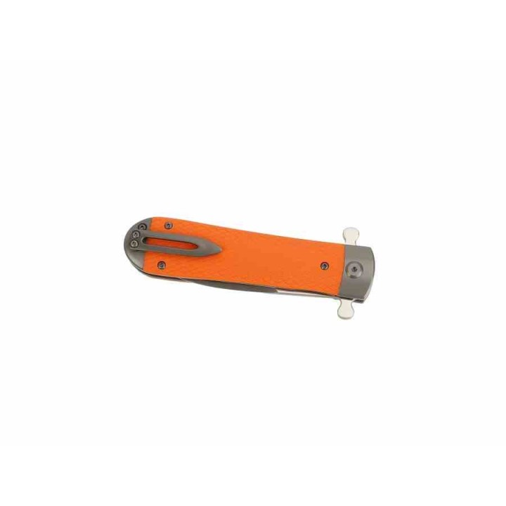 Couteau Ganzo Adimanti Samson Orange Lame Acier D2 Manche G10 Linerlock Clip GASAMSONOR - Livraison Gratuite
