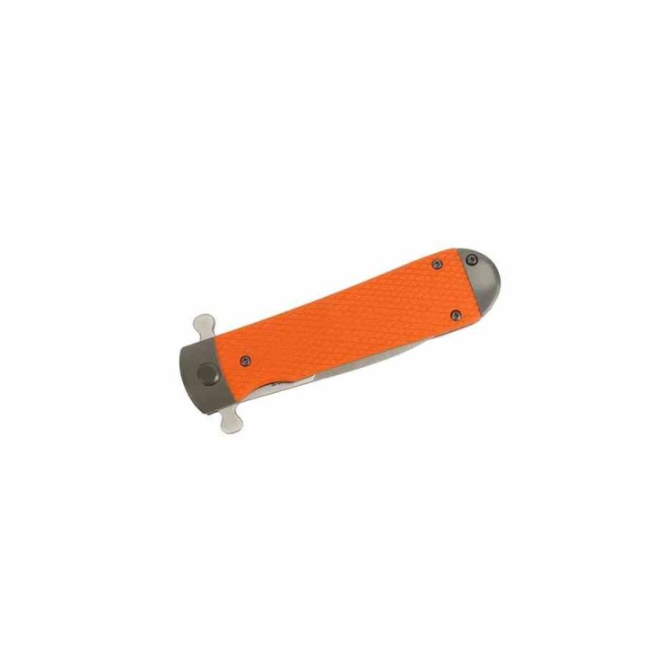 Couteau Ganzo Adimanti Samson Orange Lame Acier D2 Manche G10 Linerlock Clip GASAMSONOR - Livraison Gratuite