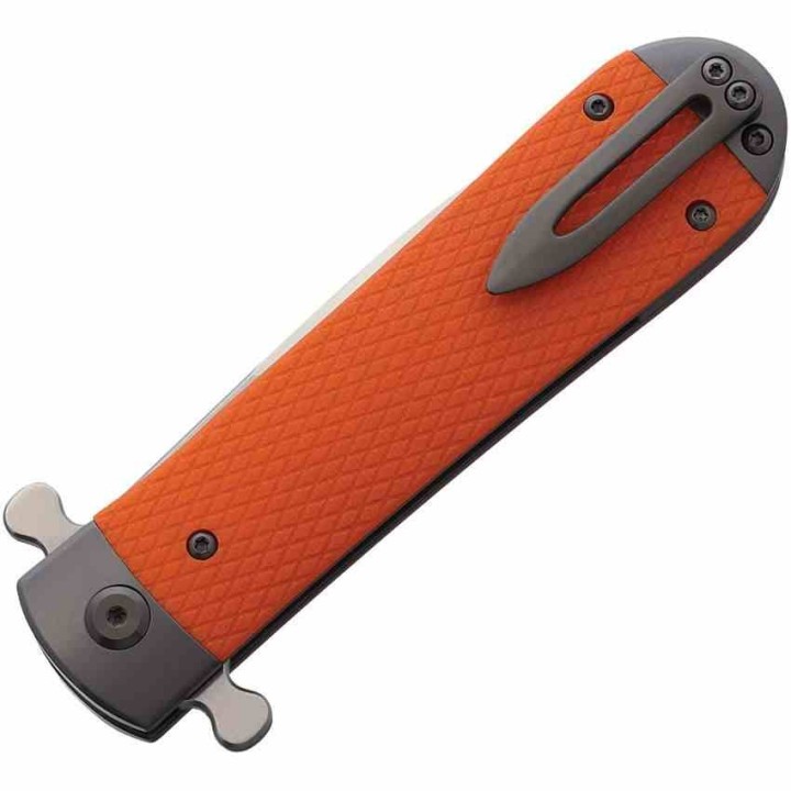 Couteau Ganzo Adimanti Samson Orange Lame Acier D2 Manche G10 Linerlock Clip GASAMSONOR - Livraison Gratuite
