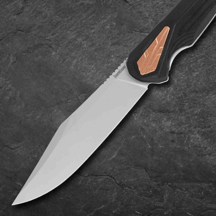 Couteau Navaja Kershaw Strata XL Lame D2 Manche G10/Acier IKBS Framelock Clip KS2077 - Livraison Gratuite 