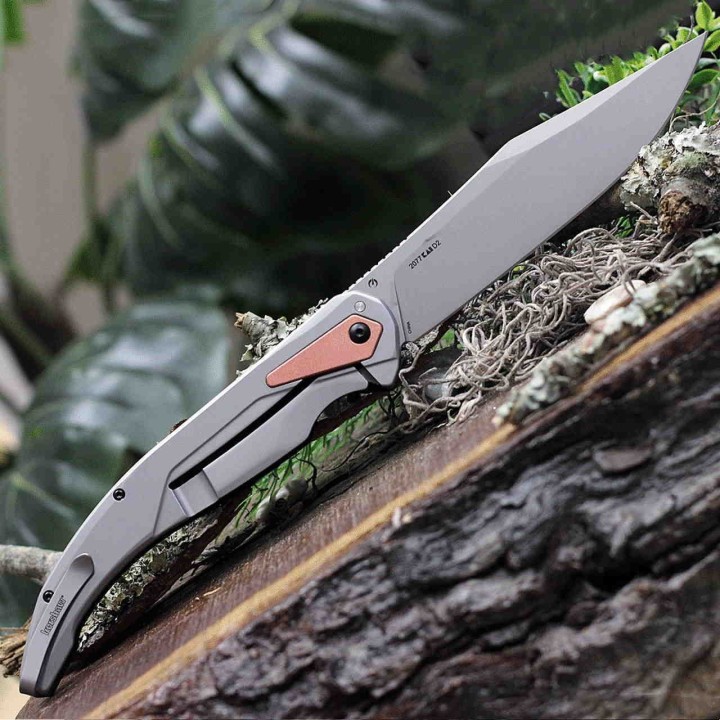 Couteau Navaja Kershaw Strata XL Lame D2 Manche G10/Acier IKBS Framelock Clip KS2077 - Livraison Gratuite 