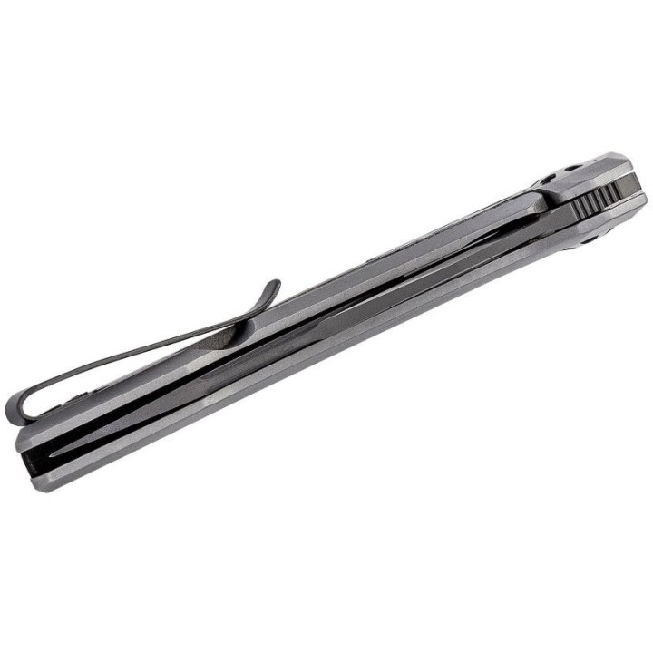 Couteau Kershaw Norad Lame Acier D2 Manche Acier/FC Linerlock Clip KS5510 - Livraison Gratuite
