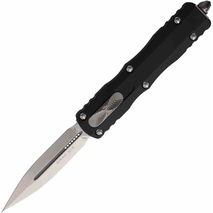 ﻿Couteau Automatique Microtech 225-10AP Dirac AUTO OTF Double Edge Dagger Manche Black Alu USA MCT22510 - Livraison Gratuite
