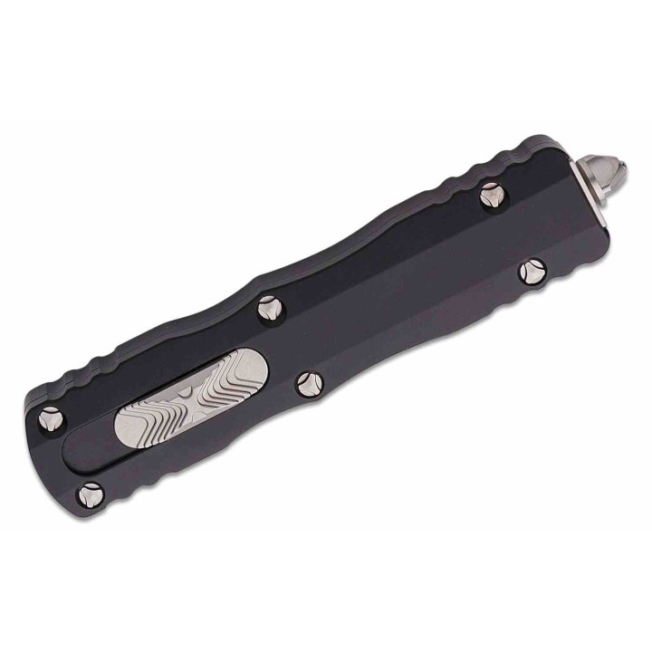 ﻿Couteau Automatique Microtech 225-10AP Dirac AUTO OTF Double Edge Dagger Manche Black Alu USA MCT22510 - Livraison Gratuite