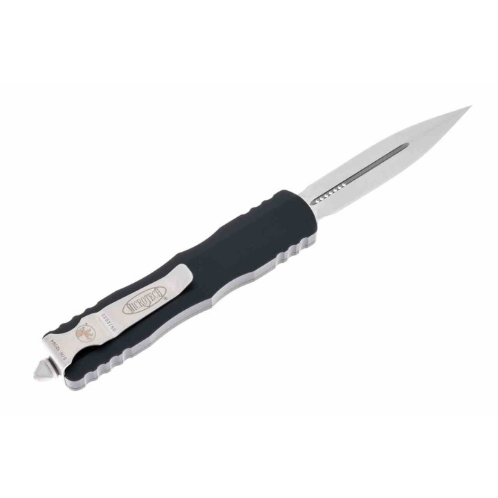 ﻿Couteau Automatique Microtech 225-10AP Dirac AUTO OTF Double Edge Dagger Manche Black Alu USA MCT22510 - Livraison Gratuite