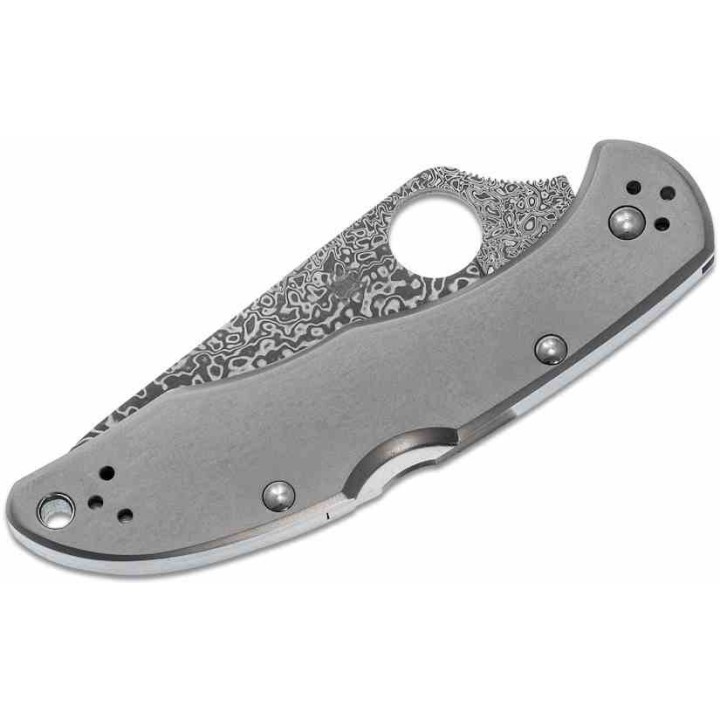 Couteau Spyderco Delica 4 Damas Lame Acier VG10 Manche Titane Lockback Clip Made Japan SC11TIPD - Livraison Gratuite