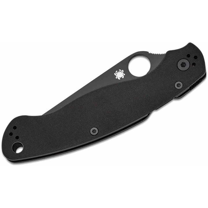 Couteau Spyderco Military 2 Compression Lock Lame Acier S30V Black Manche G10 Clip Made USA SC36GPBK2 - Livraison Gratuite
