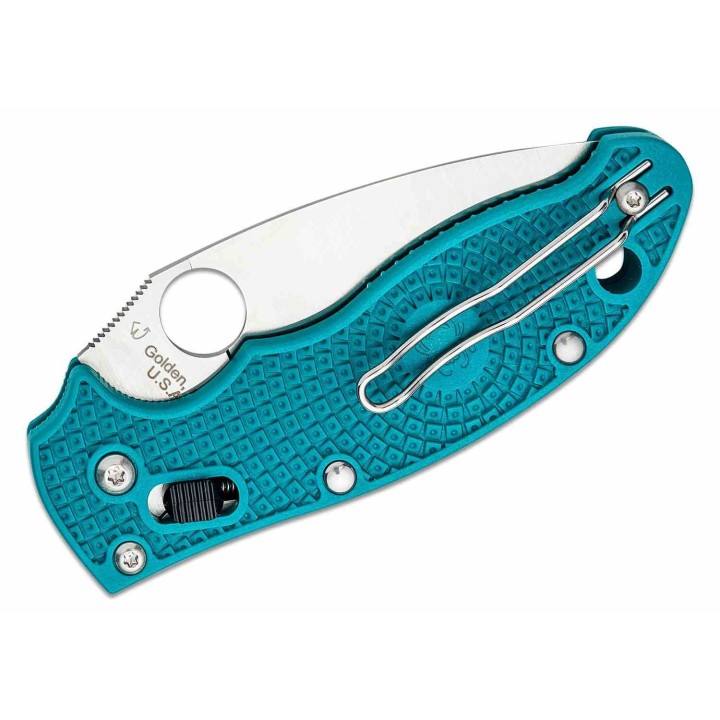 Couteau Spyderco Manix 2 Ball Bearing Lock Lame Acier CPM-SPY27 Manche Cobalt Blue FRCP USA SC101PCBL2 - Livraison Gratuite