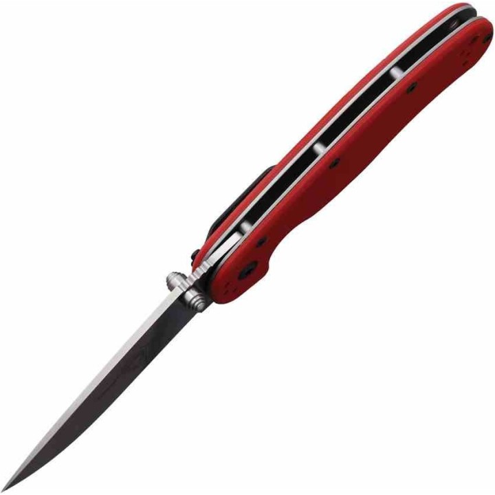 Couteau Ontario RAT II Red Manche G10 Lame Acier S35VN Linerlock Clip ON8064 - Livraison Gratuite