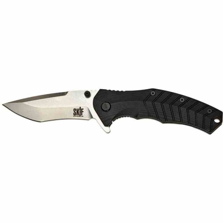 Couteau SKIF Griffin Black Manche G10 Lame Tanto Acier 9Cr18MoV SW IKBS Framelock Clip SKF422SE - Livraison Gratuite