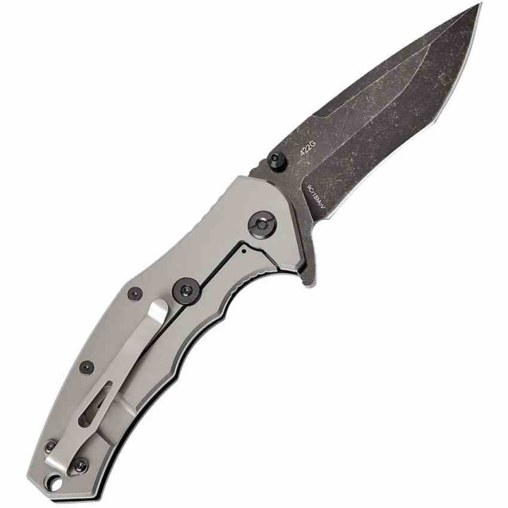 Couteau SKIF Knives Griffin Black Manche G10 Lame Tanto Acier 9Cr18MoV BLK IKBS Framelock Clip SKF422SEB - Livraison Gratuite