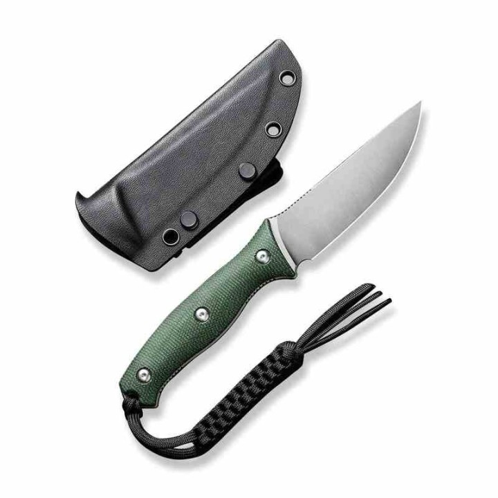 Couteau CIVIVI Stormridge Green Lame Acier Nitro-V Satin Manche Micarta Etui Kydex CIVC230413 - Livraison Gratuite