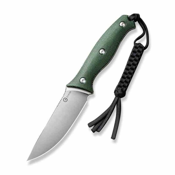 Couteau CIVIVI Stormridge Green Lame Acier Nitro-V Satin Manche Micarta Etui Kydex CIVC230413 - Livraison Gratuite