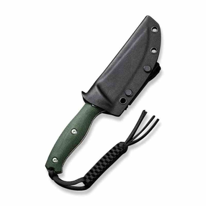 Couteau CIVIVI Stormridge Green Lame Acier Nitro-V Satin Manche Micarta Etui Kydex CIVC230413 - Livraison Gratuite