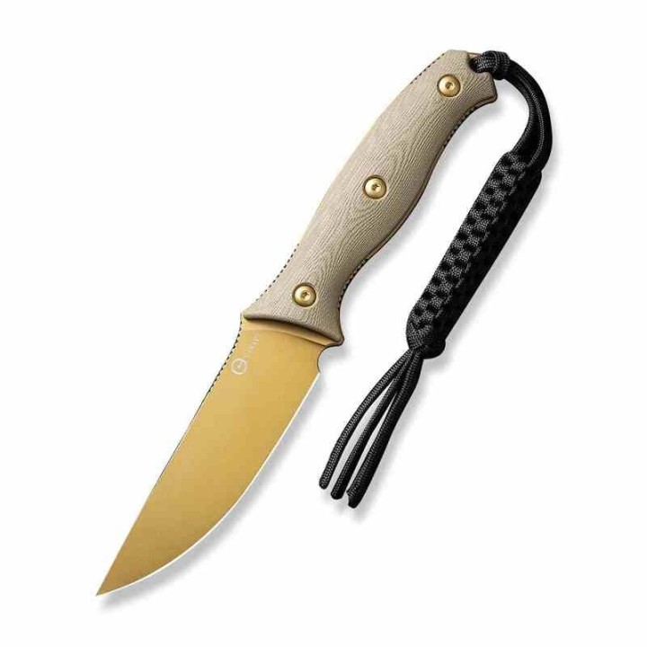 Couteau CIVIVI Stormridge Tan Lame Acier Nitro-V Desert Tan SW Manche Micarta Etui Kydex CIVC230412 - Livraison Gratuite