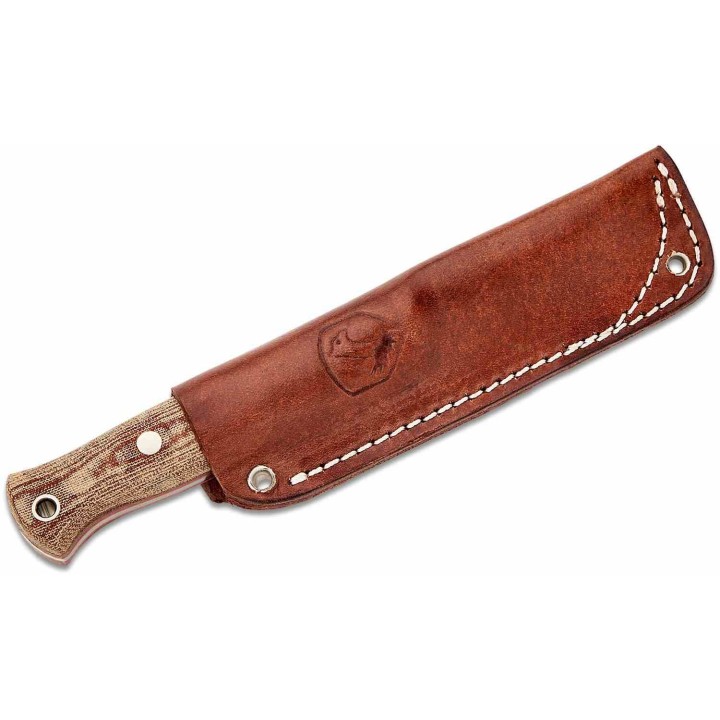 Couteau Condor Trivittata Puukko Lame Acier Carbone 1095 Manche Micarta Etui Cuir Salavador CTK396134HC - Livraison Gratuite