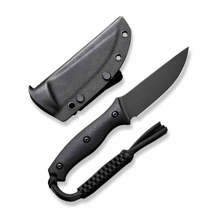 Couteau CIVIVI Stormridge Black Lame Acier Nitro-V Blackwash Manche G10 Etui Kydex CIVC230411 - Livraison Gratuite
