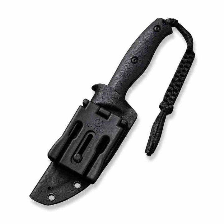 Couteau CIVIVI Stormridge Black Lame Acier Nitro-V Blackwash Manche G10 Etui Kydex CIVC230411 - Livraison Gratuite