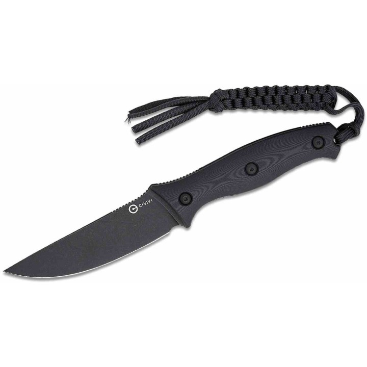 Couteau CIVIVI Stormridge Black Lame Acier Nitro-V Blackwash Manche G10 Etui Kydex CIVC230411 - Livraison Gratuite
