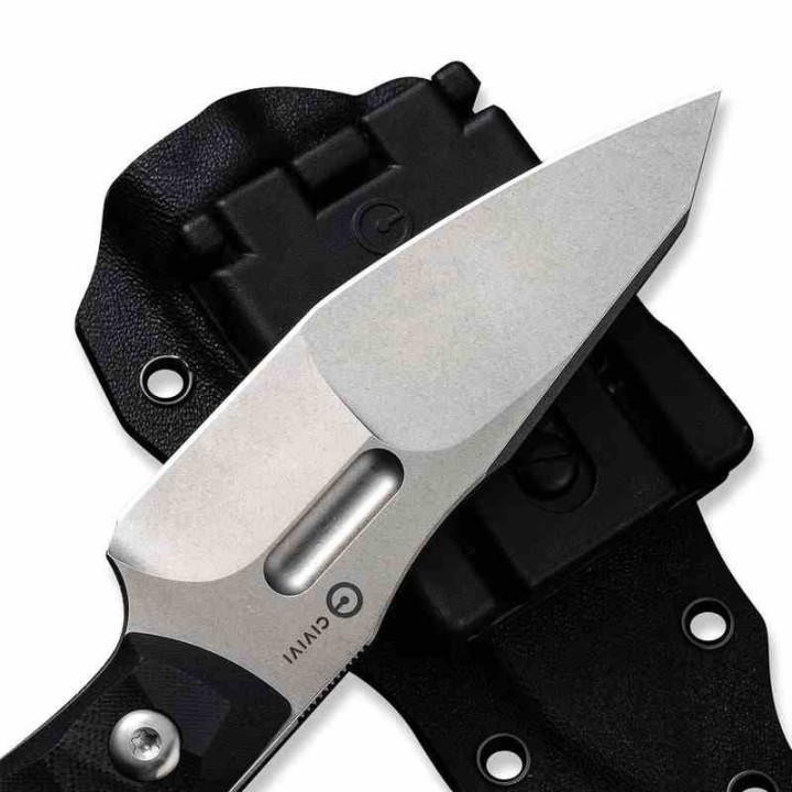 Couteau CIVIVI Propugnator Black Manche G10 Lame Acier D2 SW Reverse Tanto Etui Kydex CIVC230021 - Livraison Gratuite
