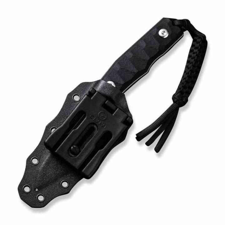 Couteau CIVIVI Propugnator Black Manche G10 Lame Acier D2 SW Reverse Tanto Etui Kydex CIVC230021 - Livraison Gratuite