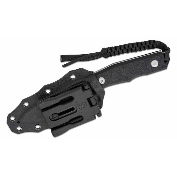 Couteau CIVIVI Propugnator Black Manche G10 Lame Acier D2 SW Reverse Tanto Etui Kydex CIVC230021 - Livraison Gratuite