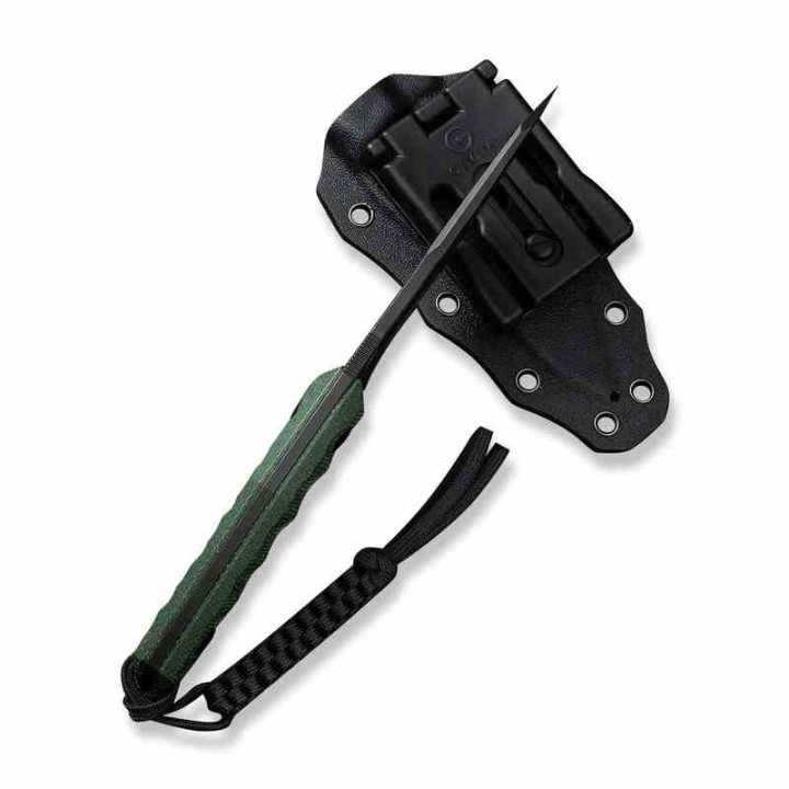 Couteau CIVIVI Propugnator Green Manche Micarta Lame Acier D2 BLK Reverse Tanto Etui Kydex CIVC230022 - Livraison Gratuite